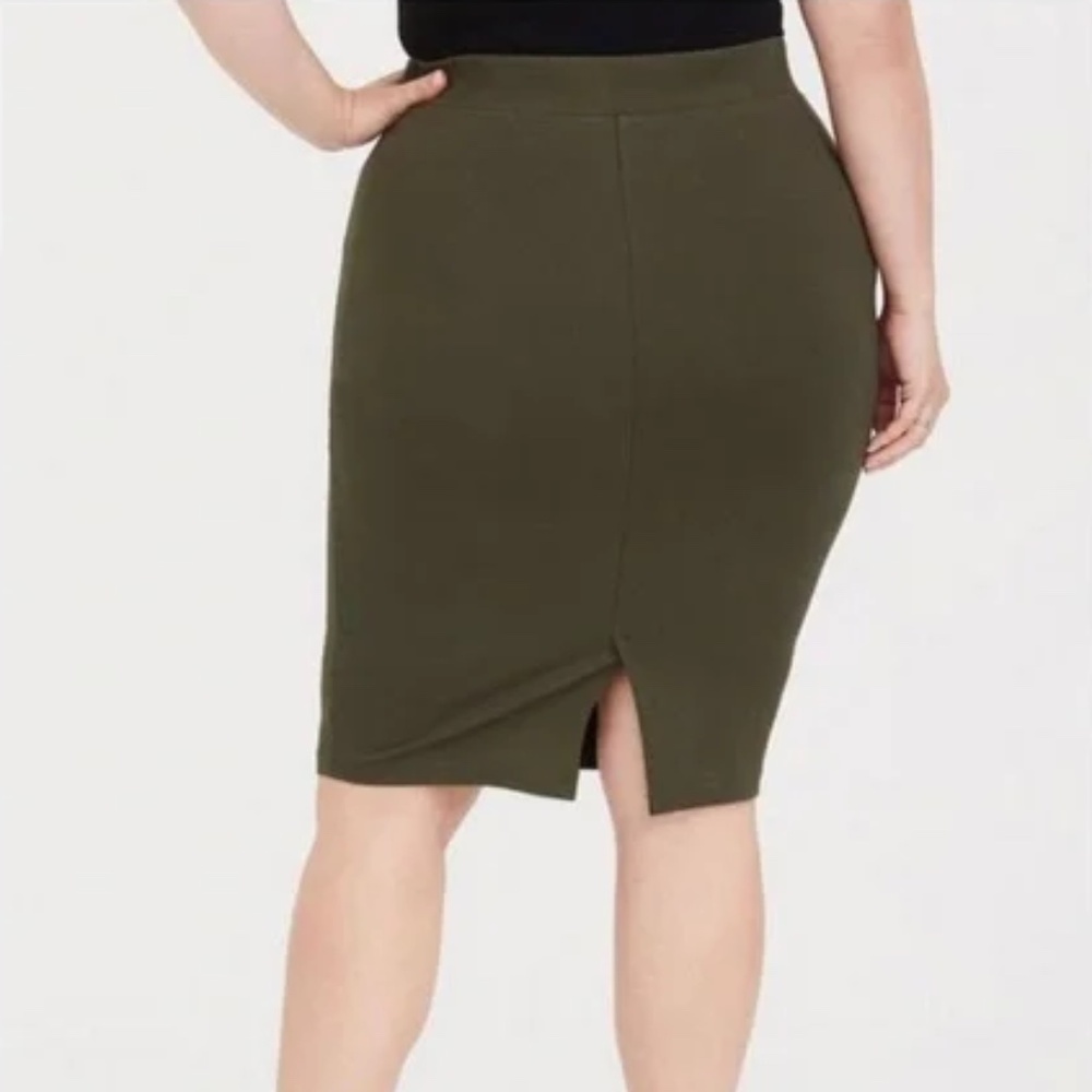 torrid Olive Green Pencil Skirt